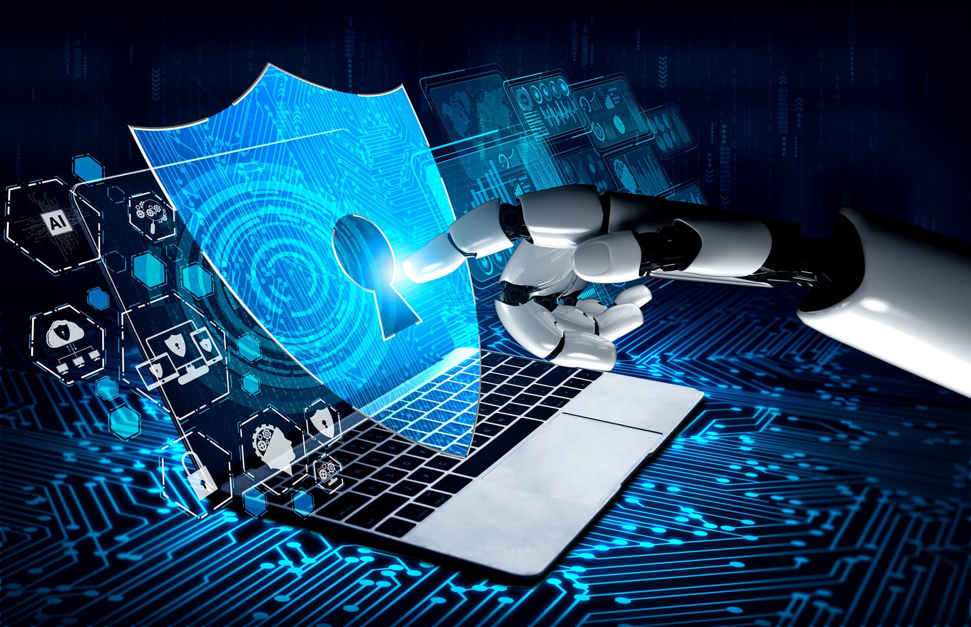 Cybersecurity & Endpoint Protection illustration
