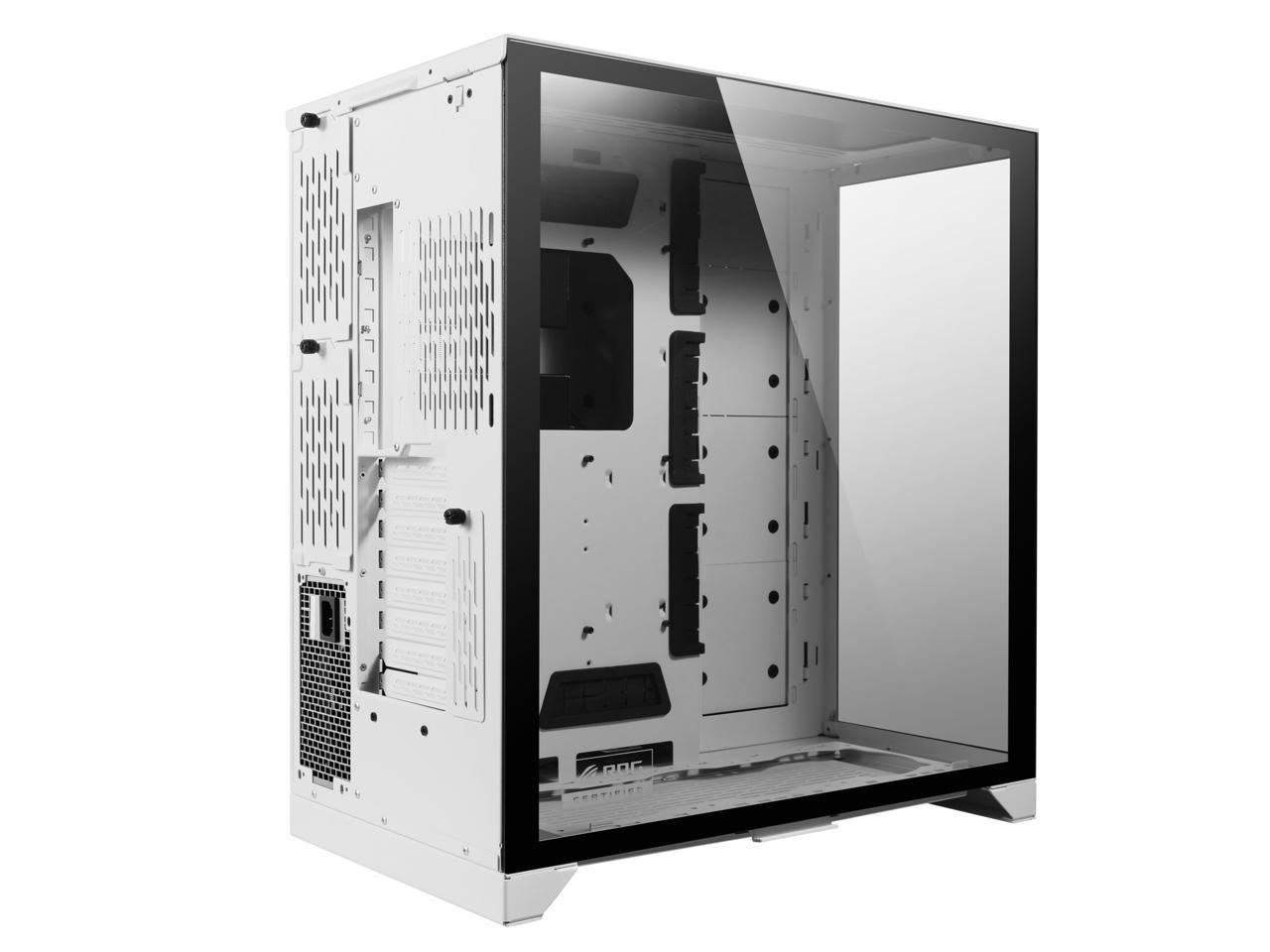 Lian Li O11 Dynamic Xl Rog Certificated White Color Tempered Glass On The Front And Left Side E Atx Atx Full Tower Gaming Computer Case O11d Xl W Commteck